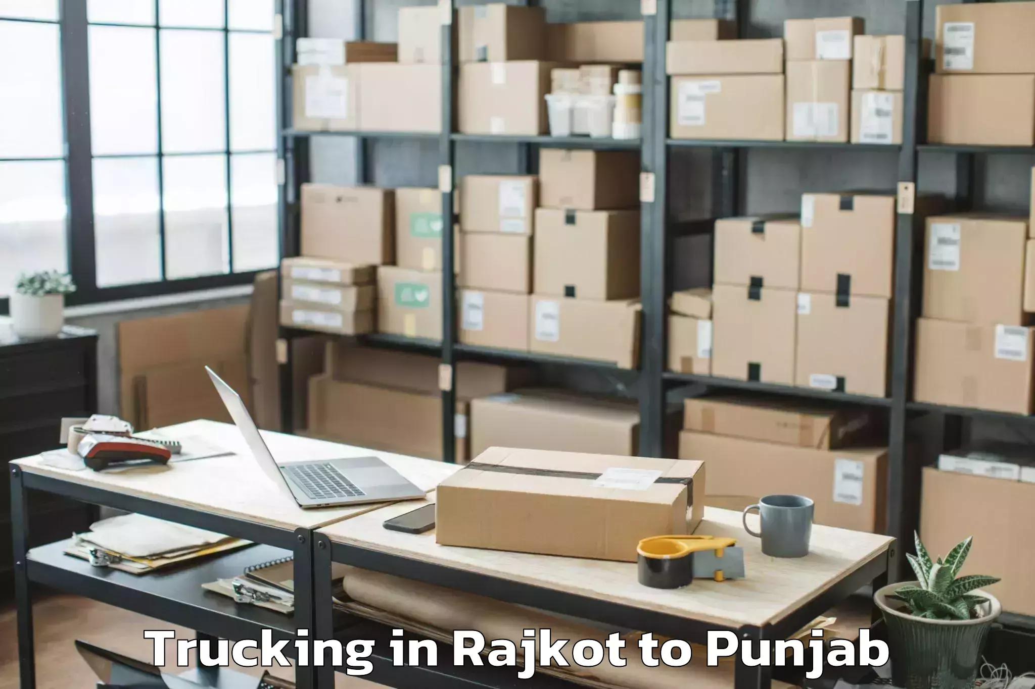 Professional Rajkot to Khamanon Trucking